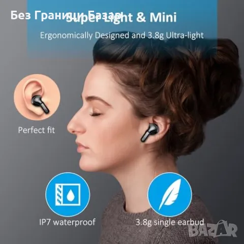 Нови Bluetooth 5.3 безжични слушалки с шумопотискане и дълбок бас, снимка 8 - Bluetooth слушалки - 47859209