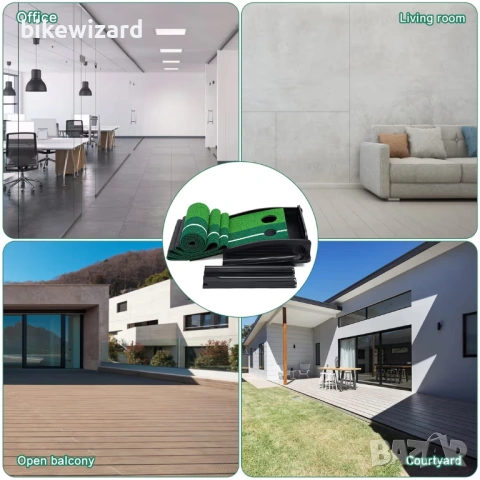 Автоматично връщаща се голф подложка за пътинг за вътрешна/външна употреба с 6 топки за голф НОВО, снимка 2 - Голф - 54033902