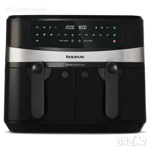 Еър фрайър Taurus Air Fry Digital Duo, 9L, 2400W, снимка 1 - Фритюрници - 46974291