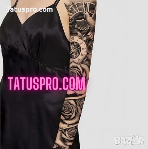 Временна татуировка ”Tempus fugit” | Бърза доставка | TatusPro.com, снимка 2 - Други - 45845430