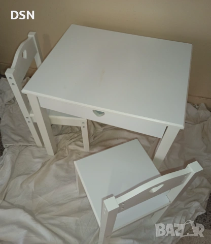 Дървена Детска масичка 