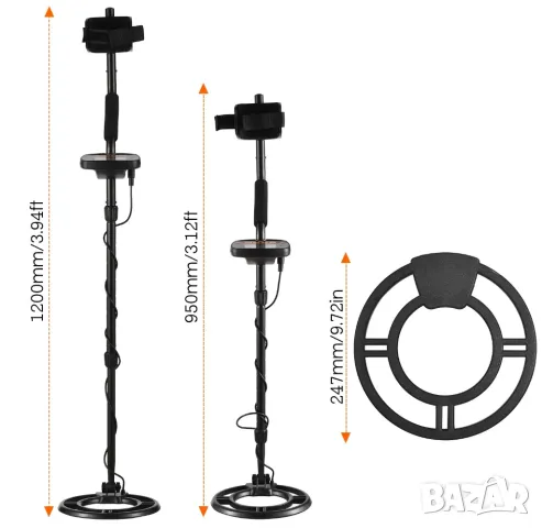 Металотърсач, Металдетектор, Водоустойчив, Метал детектор, златотърсач, Garrett, за злато, сребро, снимка 9 - Друга електроника - 49318744