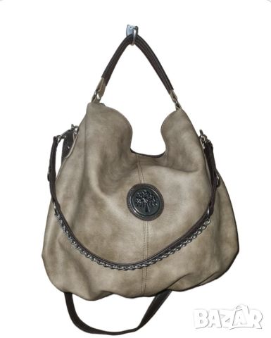 Луксозна модерна дамска чанта с елемент Дървото на живота 40х38 см, снимка 5 - Чанти - 45760811