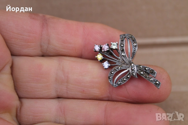 Дамска брошка с маркзити, снимка 8 - Пръстени - 53863089
