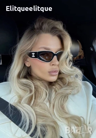 очила с черен обикновен калъф и Ув защита chanel