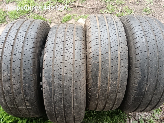 Метални бусови джанти с гуми 235/65/16 , снимка 2 - Гуми и джанти - 54172051