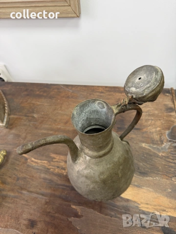 Меден османски ибрик / кана / съд. №7822, снимка 8 - Антикварни и старинни предмети - 53046073