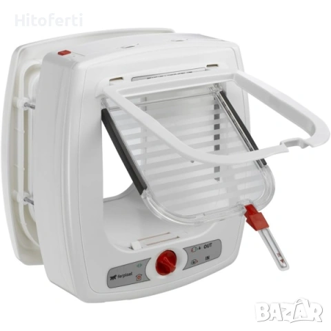 Врата за домашни любимци Ferplast Swing Microchip Cat Flap с микрочип, снимка 3 - Други стоки за животни - 53772121