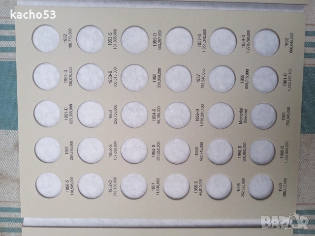 Класьори за монети от 1 цент , Сащ, снимка 16 - Нумизматика и бонистика - 54264000