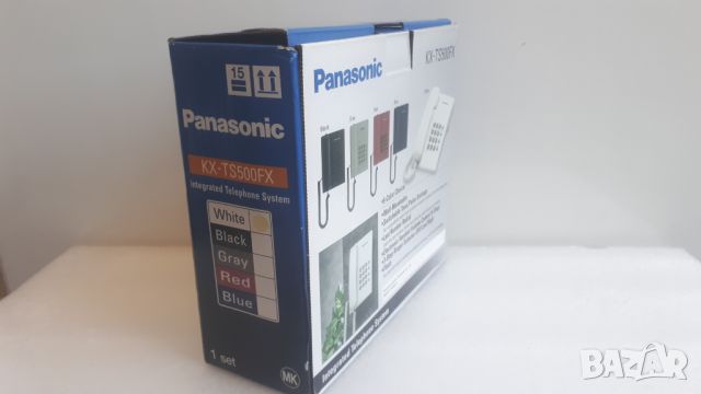Стационарен телефон Panasonic KX-TS500FX с упътване na български - бял, снимка 2 - Стационарни телефони и факсове - 45083850