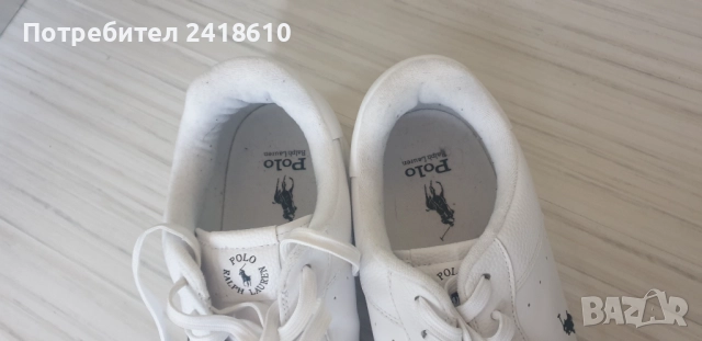 POLO Ralph Lauren Leather Mens Size 48/31 .5 см ОРИГИНАЛ! Мъжки кецове от естествена кожа!, снимка 4 - Кецове - 52424240