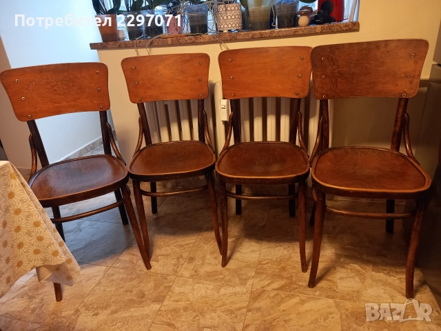 Стари виенски столове, снимка 2 - Столове - 52661719