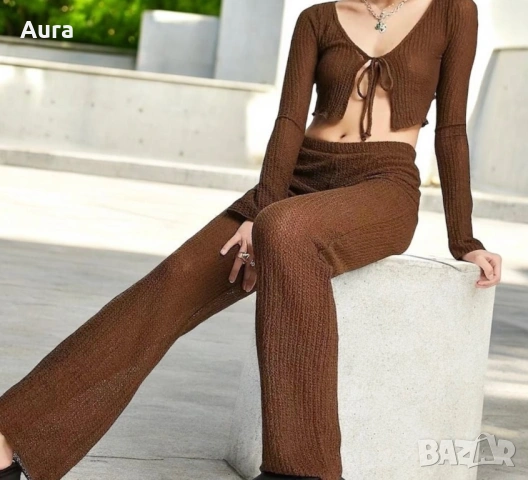 Pull & bear semi transparent , снимка 1 - Панталони - 54259492