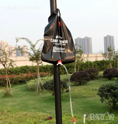 Душ за къмпинг със соларно загряване , снимка 1