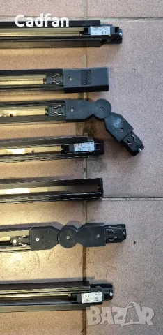 Трифазна тоководеща шина за открит монтаж черна 400V, снимка 5 - Лед осветление - 50125542