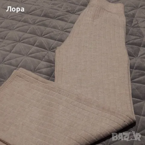 Дамски панталон плетиво, снимка 3 - Панталони - 49331361