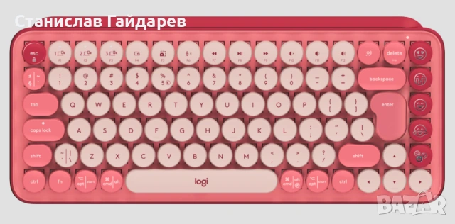 Клавиатура и Мишка Logitech Pop Keys Heartbreaker