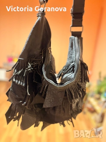 Чанта естествена кожа, снимка 3 - Чанти - 53691632