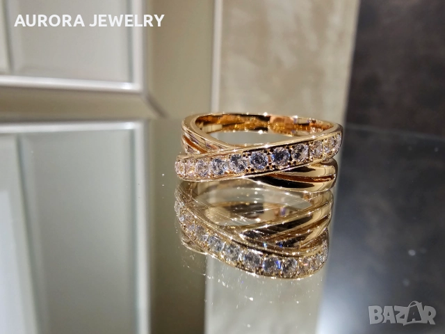 CARTIER Etincelle de Cartier Rose Gold Diamonds Дамски Пръстен, снимка 7 - Пръстени - 52833286