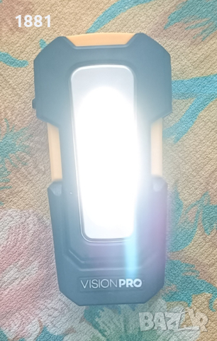 Работна LED лампа с магнитна въртяща стойка и вградена батерия 1800mAh. Нова., снимка 11 - Лед осветление - 44976016