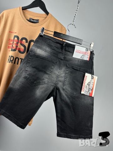 Dsquared 5 модела мъжки черни къси дънки, снимка 2 - Дънки - 45930432