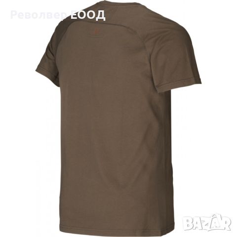 Комплект от две тениски Harkila - Logo, в цвят Willow green/Slate brown, снимка 5 - Екипировка - 45337575