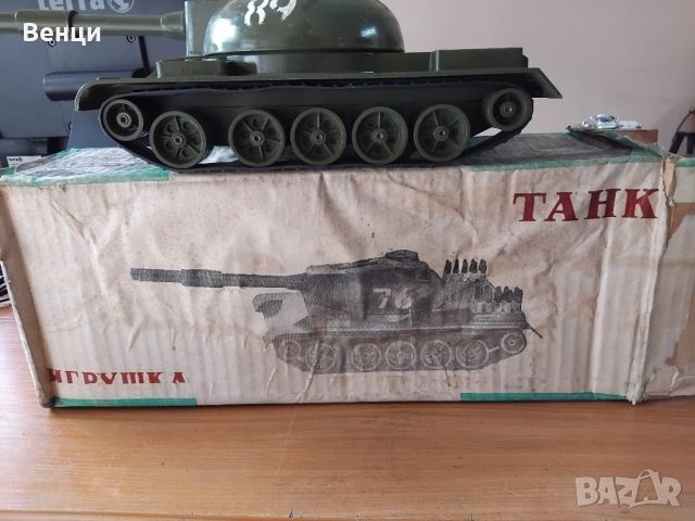 Голяма метална играчка СССР ТАНК Т-54 с кутия, снимка 7 - Колекции - 45725803