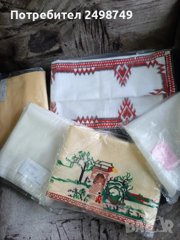 Карета, българска бродерия; Карета от тюл ; Плат панама; НОВИ