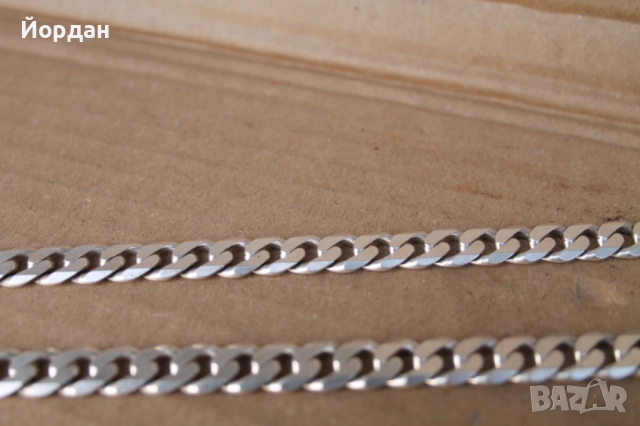 Мъжки сребърен ланец/синджир, снимка 3 - Колиета, медальони, синджири - 52496055