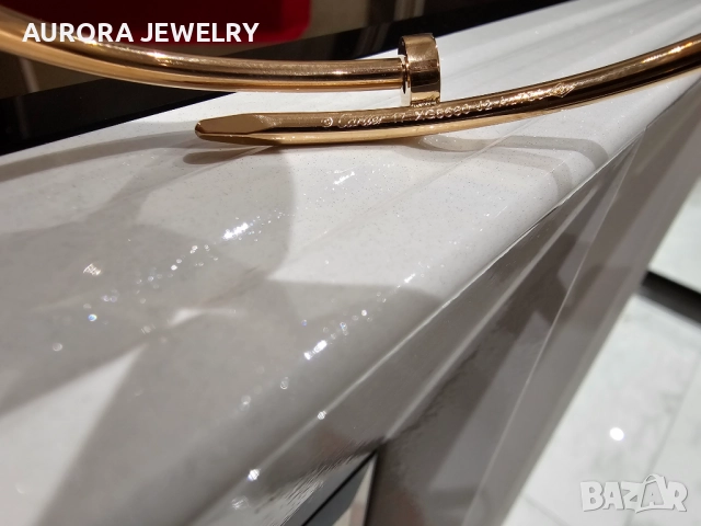 CARTIER Nail Juste un Clou Small Thin Rose Gold Гривна Пирон, снимка 7 - Гривни - 52830672