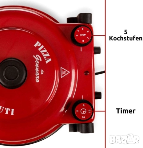 Електрическа фурна за пица с каменна плоча “PIZZA ЗА 4 МИНУТИ”, снимка 4 - Печки, фурни - 38486872