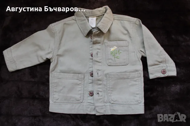 Комплект дънково яке, рокля и клинче H&M, размер 74, снимка 4 - Комплекти за бебе - 50132537
