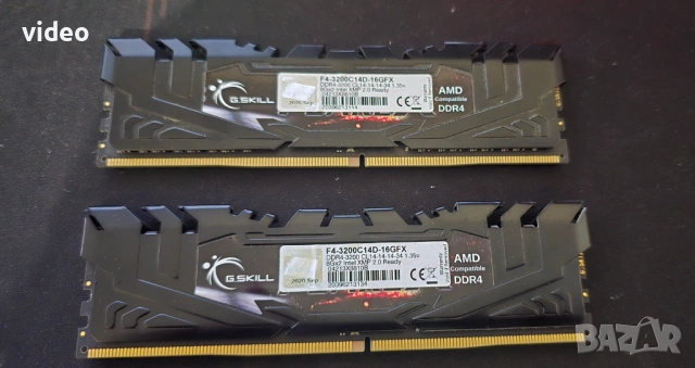 16GB (2x8GB) DDR4 G.SKILL Flare X 3200MHz CL14 - Топ памет за Ryzen !