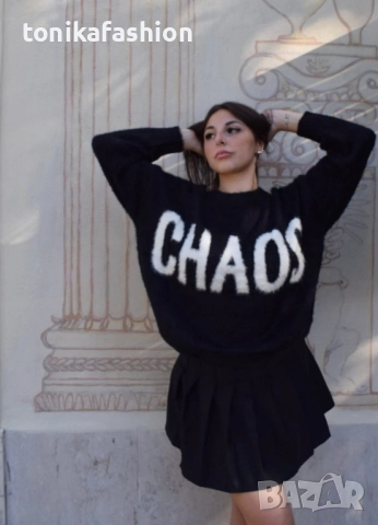 Пухкав дамски пуловер , снимка 3 - Блузи с дълъг ръкав и пуловери - 48615478