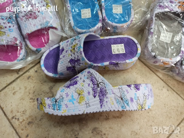 Дамски чехли на платформа, снимка 2 - Чехли - 53900657