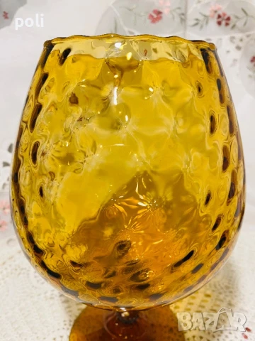 стъклена чаша Empoly, снимка 3 - Антикварни и старинни предмети - 51121717