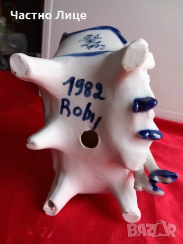 Барокова Порцеланова Статуетка Композиция, Маркирана, снимка 5 - Антикварни и старинни предмети - 53036793