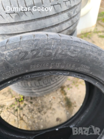 летни гуми континентал 225/45/17, снимка 3 - Гуми и джанти - 54073214
