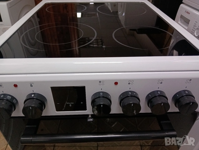 Като нова тясна 50см свободно стояща печка с керамичен плот с 2 години гаранция!, снимка 12 - Печки, фурни - 53398625