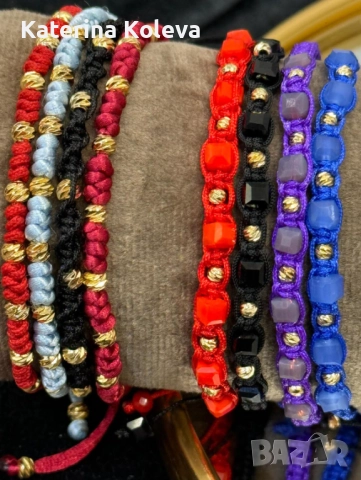 Гривна със златни14к топчета, снимка 10 - Бижутерийни комплекти - 52793490