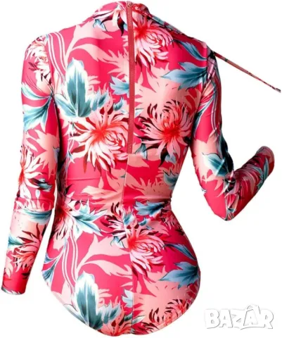 MF Sea Willy Fizzy дамски цял бански костюм, дълъг ръкав, цип отзад, UV50+ UPF, снимка 5 - Бански костюми - 50336400