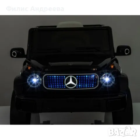 Акумулаторен джип Mercedes EQG Electric G-Class 12V с отварящи се врати меки гуми 4x4, снимка 11 - Детски велосипеди, триколки и коли - 48634085