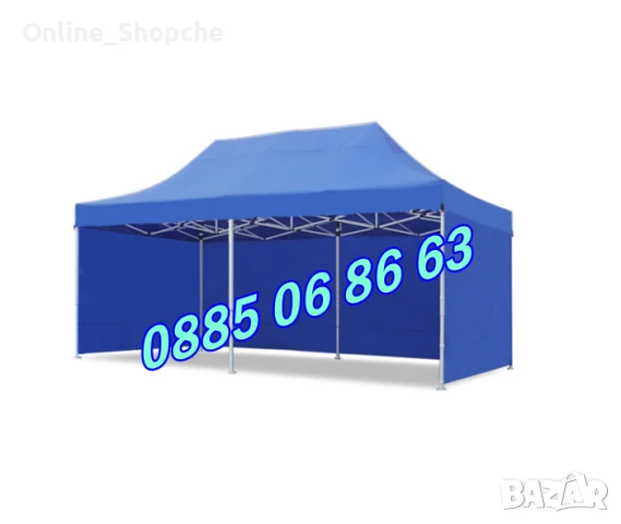 Страница 12 м за шатра 3 х 6 сгъваема тип хармоника, 3 плътни страни, снимка 3 - Градински мебели, декорация  - 51235632