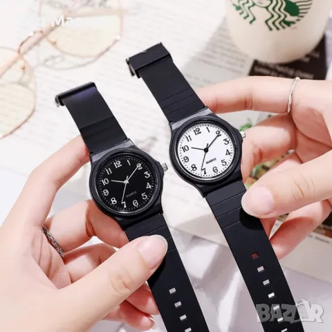 Кварцов дамски часовник със силиконова каишка – Ежедневен стил и практичност, снимка 2 - Дамски - 49936283