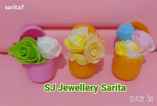 Прекрасни рози от фоам (различни цветове) в кутийка от шоколадово яйце, снимка 4 - Изкуствени цветя - 53507501