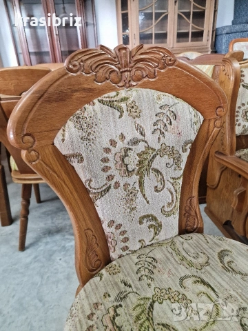 К-т Масивен Кухненски Ъгъл с Разтегателна Трапезна Маса и 2 бр.Стола-внос от Германия!, снимка 6 - Други - 53886522