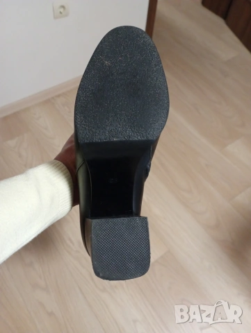 Черни кожени ботуши Fabiano, снимка 8 - Дамски ботуши - 53067009