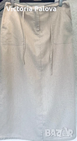 Лятна пола тънък лен Германия, снимка 2 - Поли - 50959255