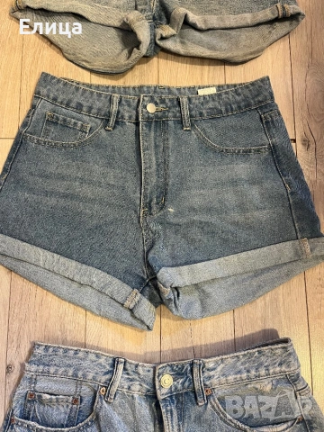 Къси дънкови панталони размери 38/40, снимка 5 - Дънки - 53582468