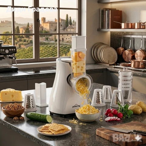 Електрическо барабанно ренде 5 в 1 - лек и компактен дизайн